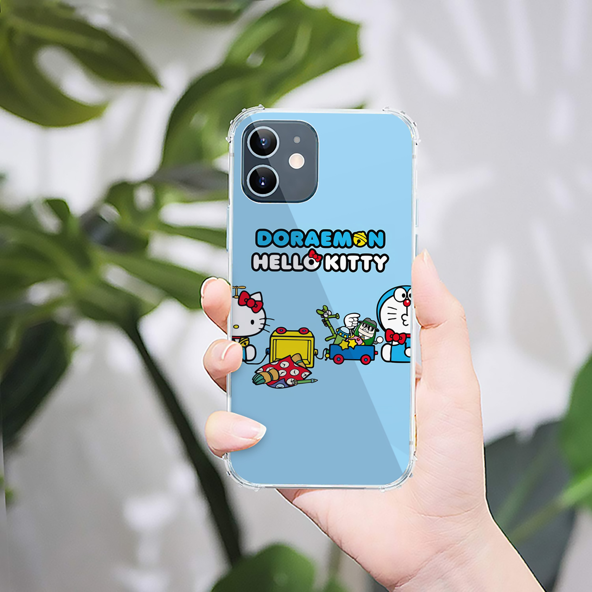 （画像用） ドラえもん Doraemon 【iPhone 12シリーズ対応】透明スマホケース（クリアソフトケース）